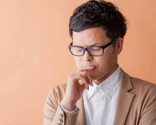 An image of a man thinking